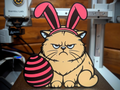 Grumpy Easter Cat