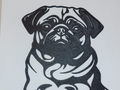 2D Pug Silhouette