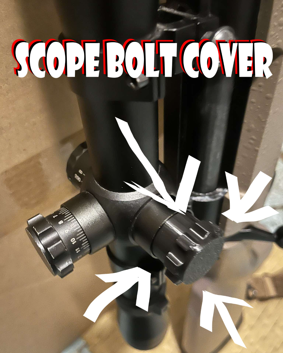 Airsoft Scope bolt cover