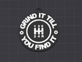 grind it fun keychain / charm(free commercial)