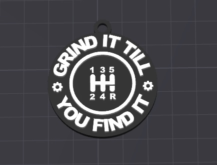 grind it fun keychain / charm(free commercial)