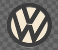 VW Logo Zweifarbig