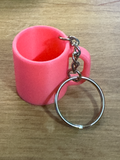 Coffee Mug Cup Key Chain