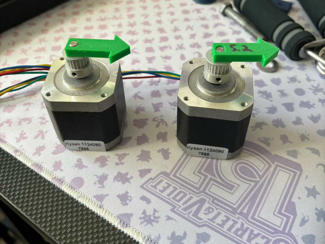 NEMA 17 Calibration Arrows