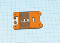 backplate f dragonburner toolhead with dragon hotend an idm