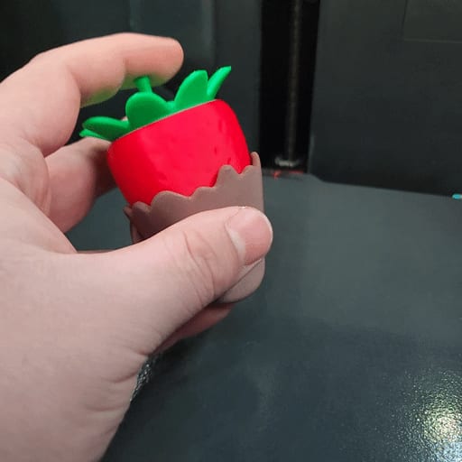 Chocolate Covered Strawberry Clicky Fidget