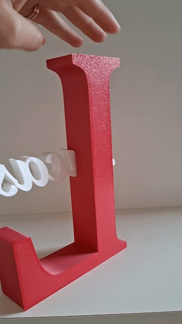 Customizable Textured Initial & Name Sign(No-Glue)