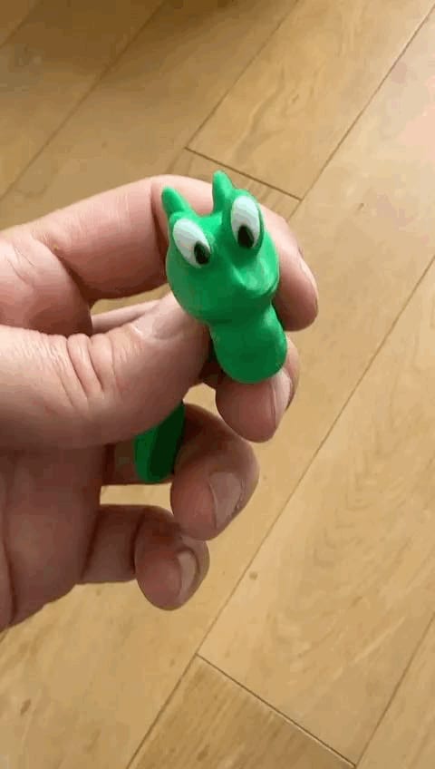 Flexi lazy worm - articulated fidget worm