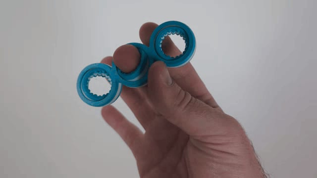 Triple Spinner Fidget Toy (Compact Version)