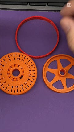 Round ruler for school up to 20 cm