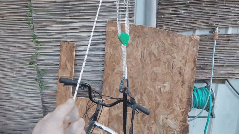 Pulley system with an 8:1 ratio (really working!!)