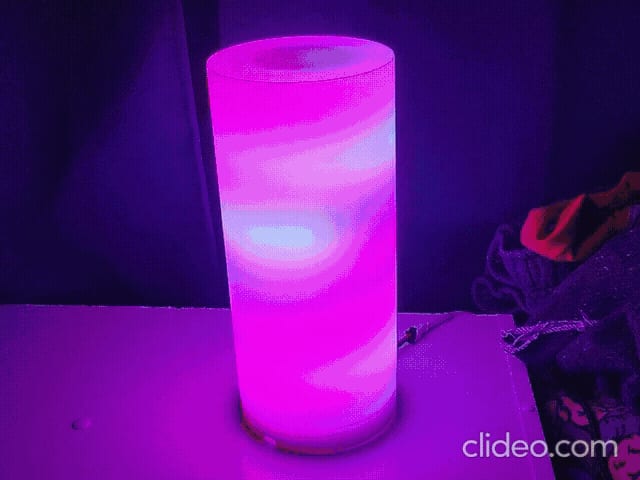 Smooth Cylinder Lamp for LED Strip Lights