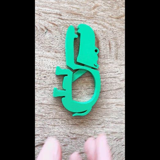 Chubby hippo chip clip
