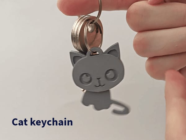 CUTE CAT Keychain
