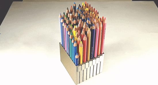 Expanding Colored Pencil Caddy