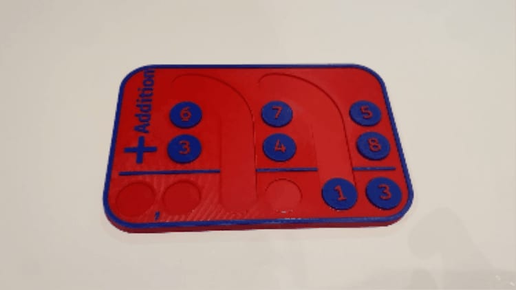 Addition with Regrouping Work Board