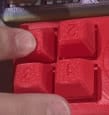 Silent Keyboard "clicker" for pushbutton fidgets