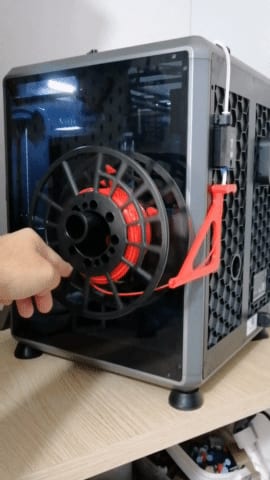 Creality K1C filament spool side support lane V1