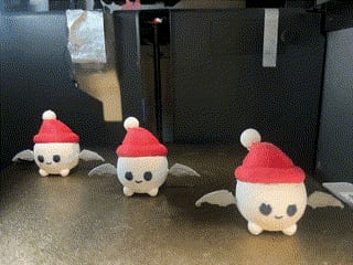 Christmas mini dragon egg . AMS ready
