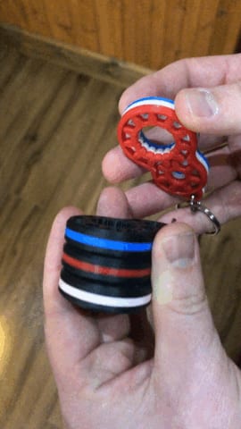 Gear Fidget Keychain 3 colors