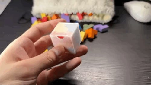 Cube Puzzle Container