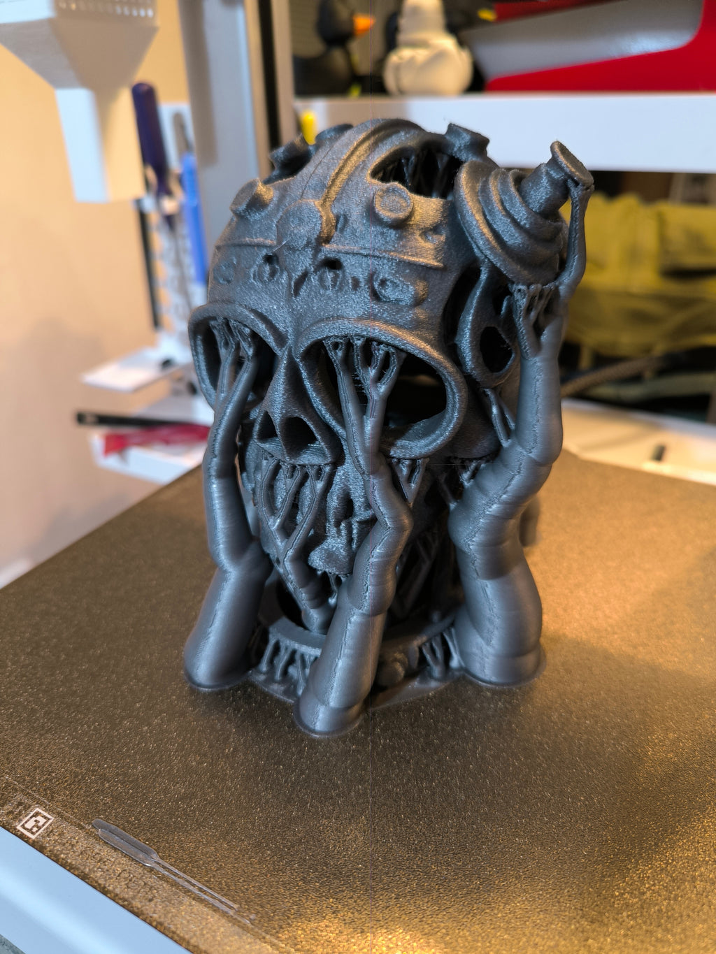 Steampunk Skull - LED tea light holder