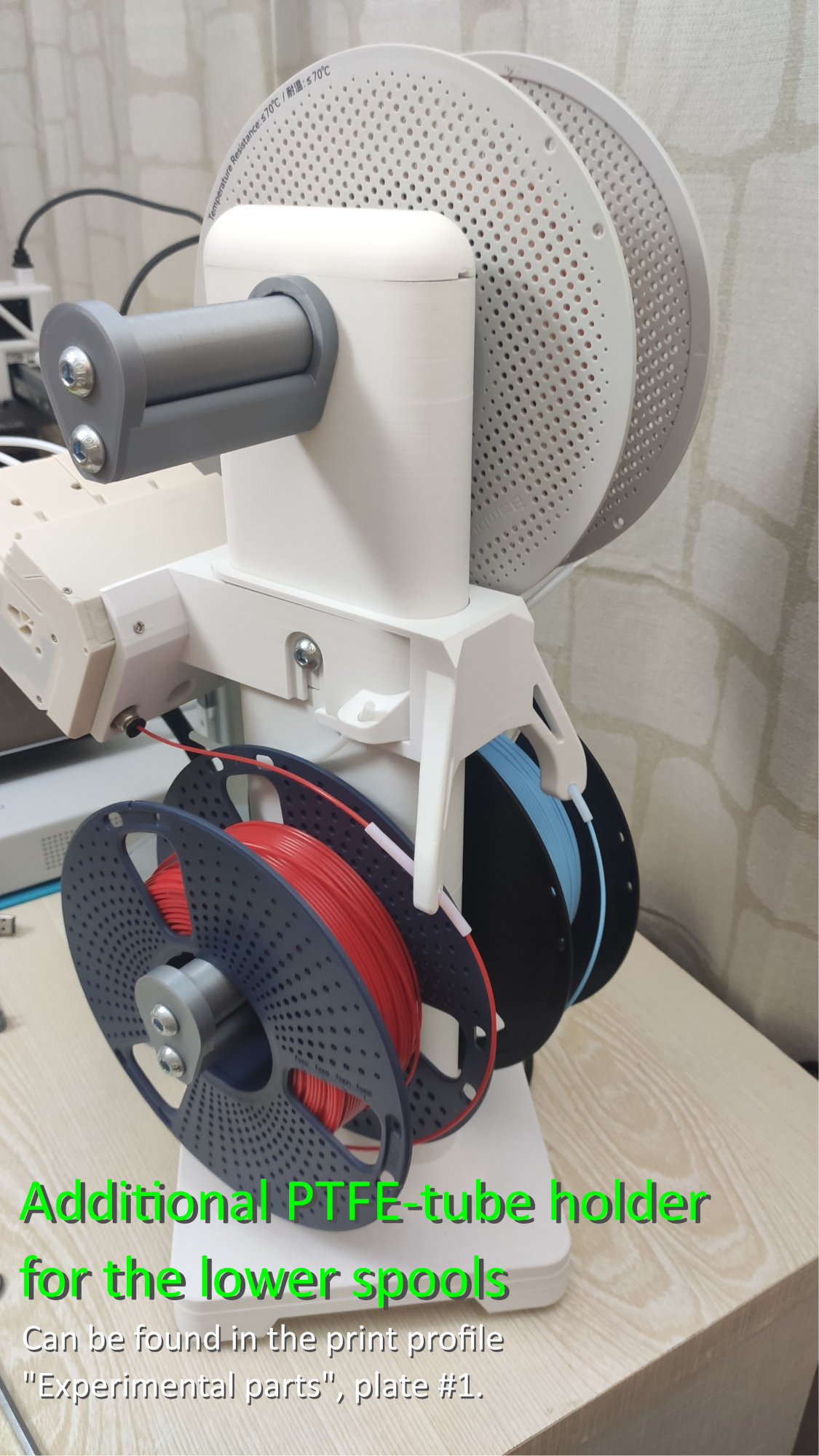 Multi spooler with bearings and bmcu holder