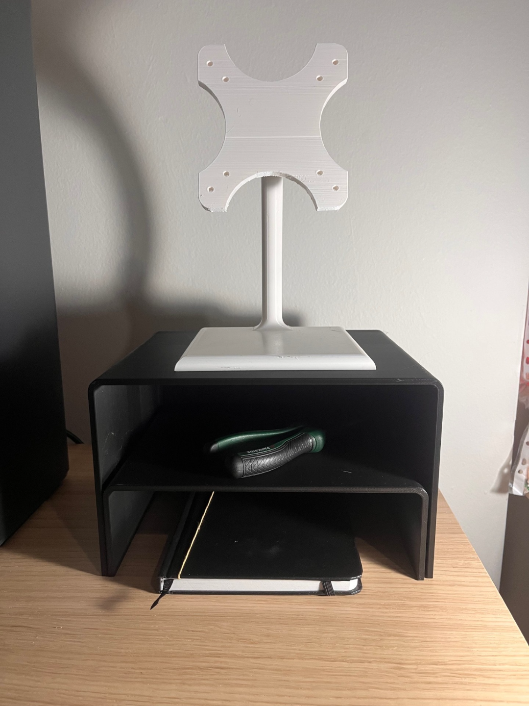 Dual Monitor Stand Drawers