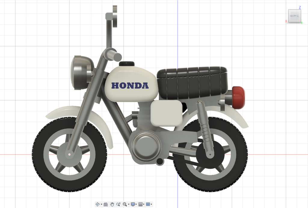 Honda Z50J – Inspired 3D Printable Mini Model