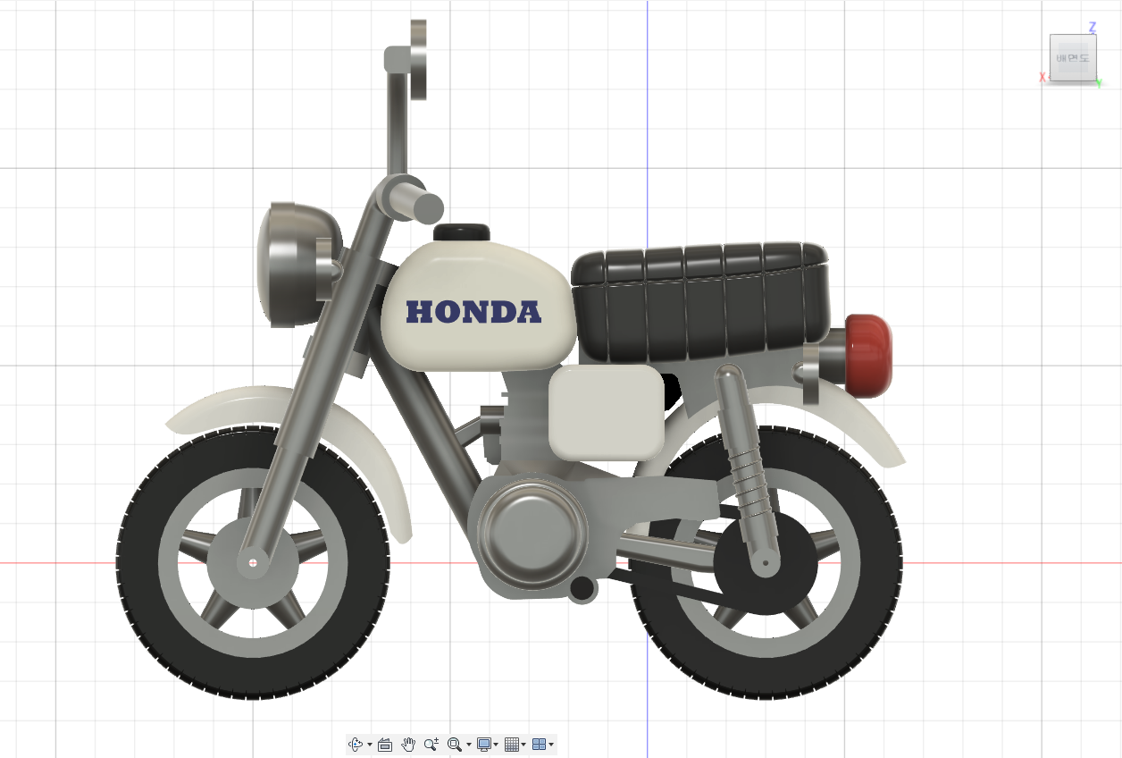 Honda Z50J – Inspired 3D Printable Mini Model