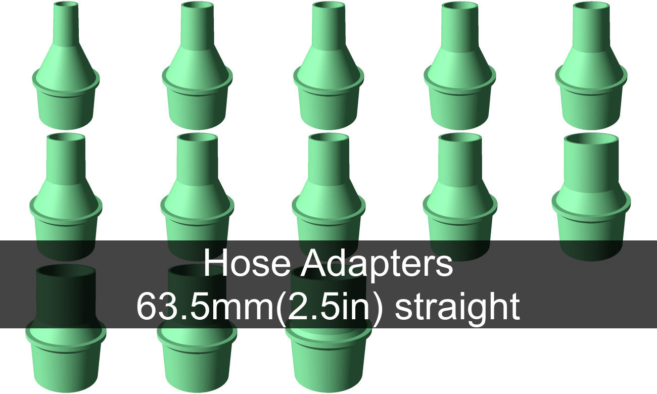 Vacuum hose adapters for all common sizes
