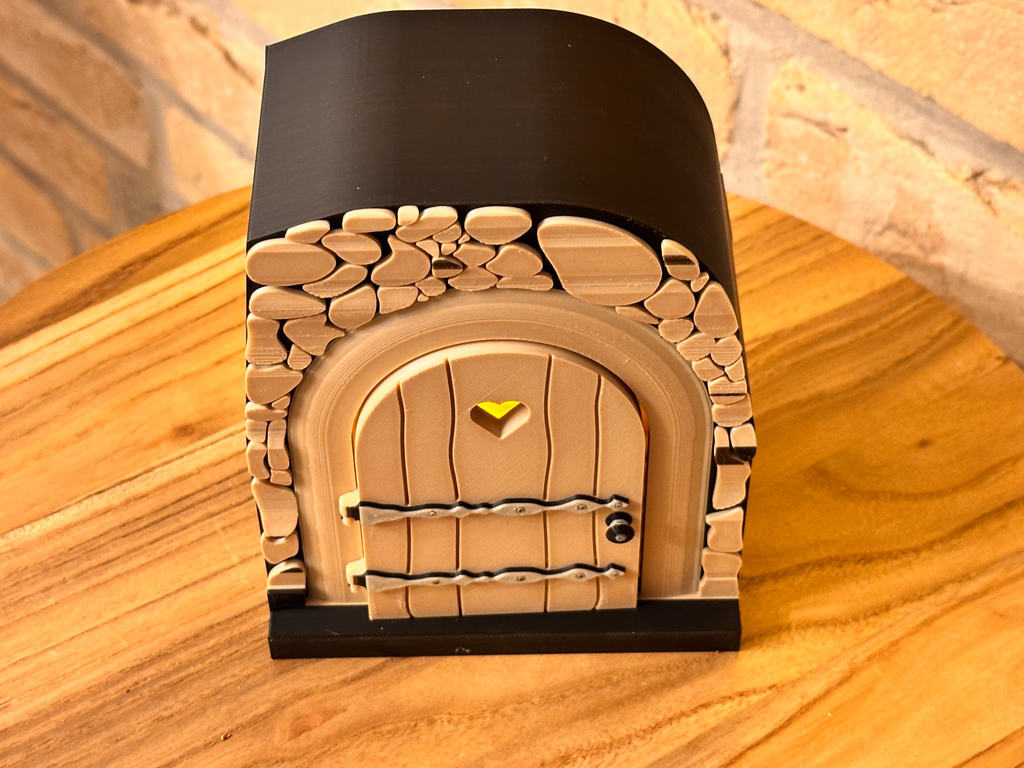 Fairy Door with Steps (optional LED-light)