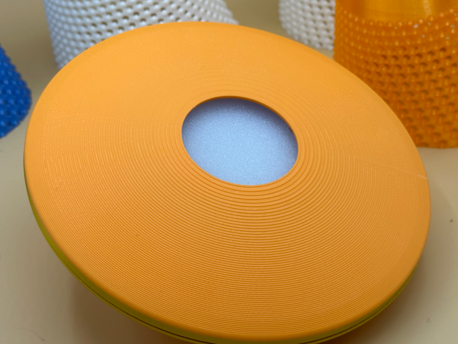 UFO Table Lamp with Tractor Beam Illumination