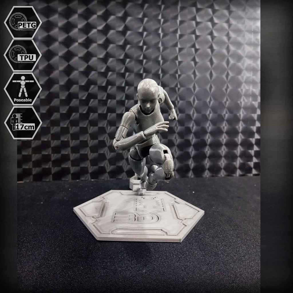 1/10 Scale TPU Joint Action Figure E.V.A 02