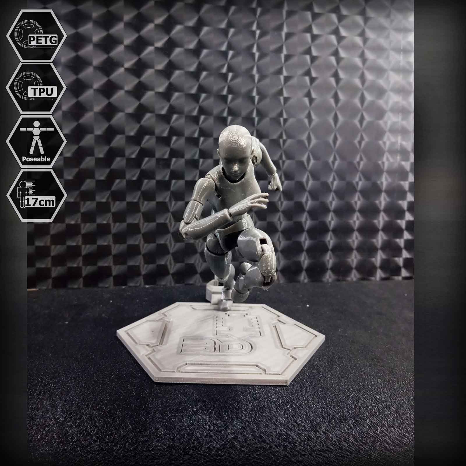 1/10 Scale TPU Joint Action Figure E.V.A 02