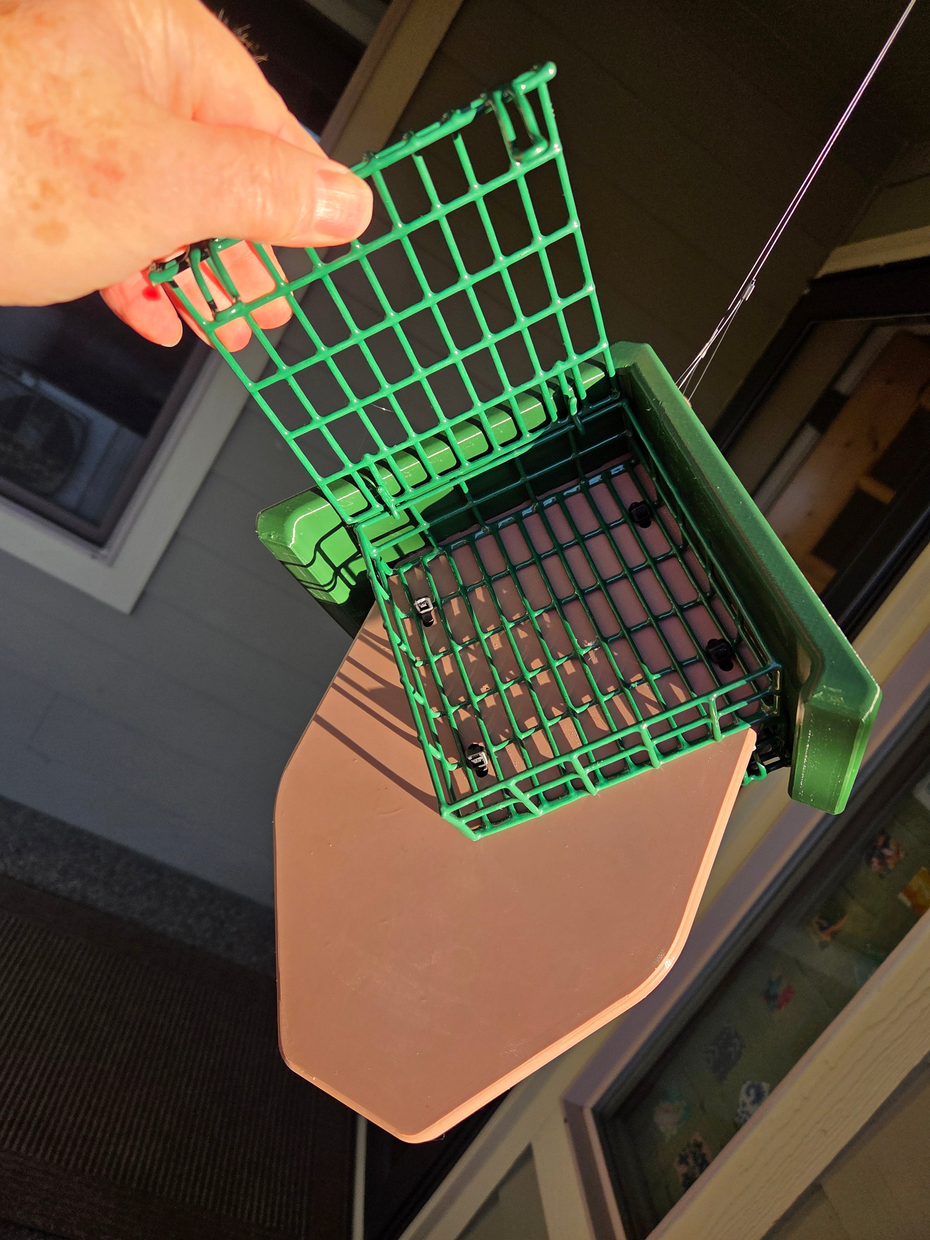 Double Suet Tail-Prop Feeder Great for Woodpeckers