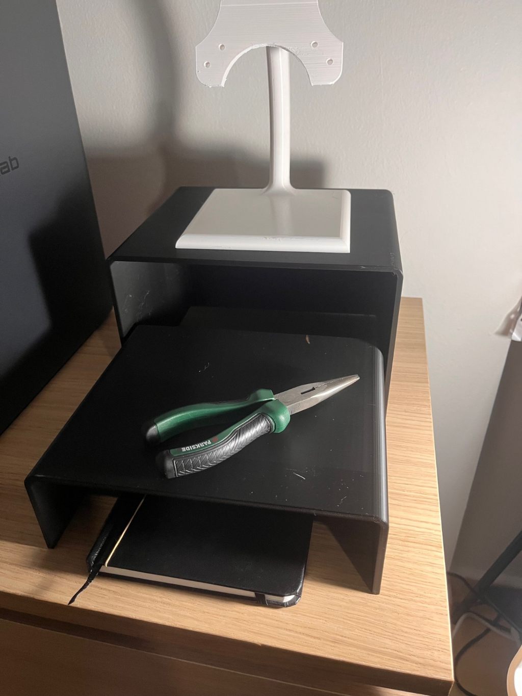 Dual Monitor Stand Drawers