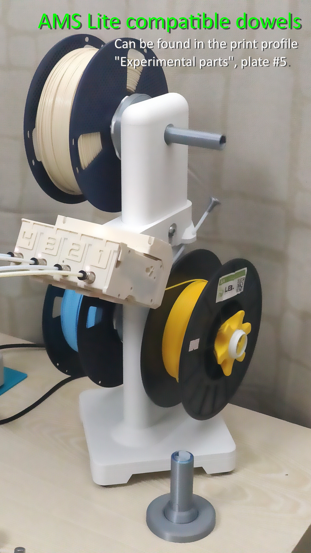 Multi spooler with bearings and bmcu holder