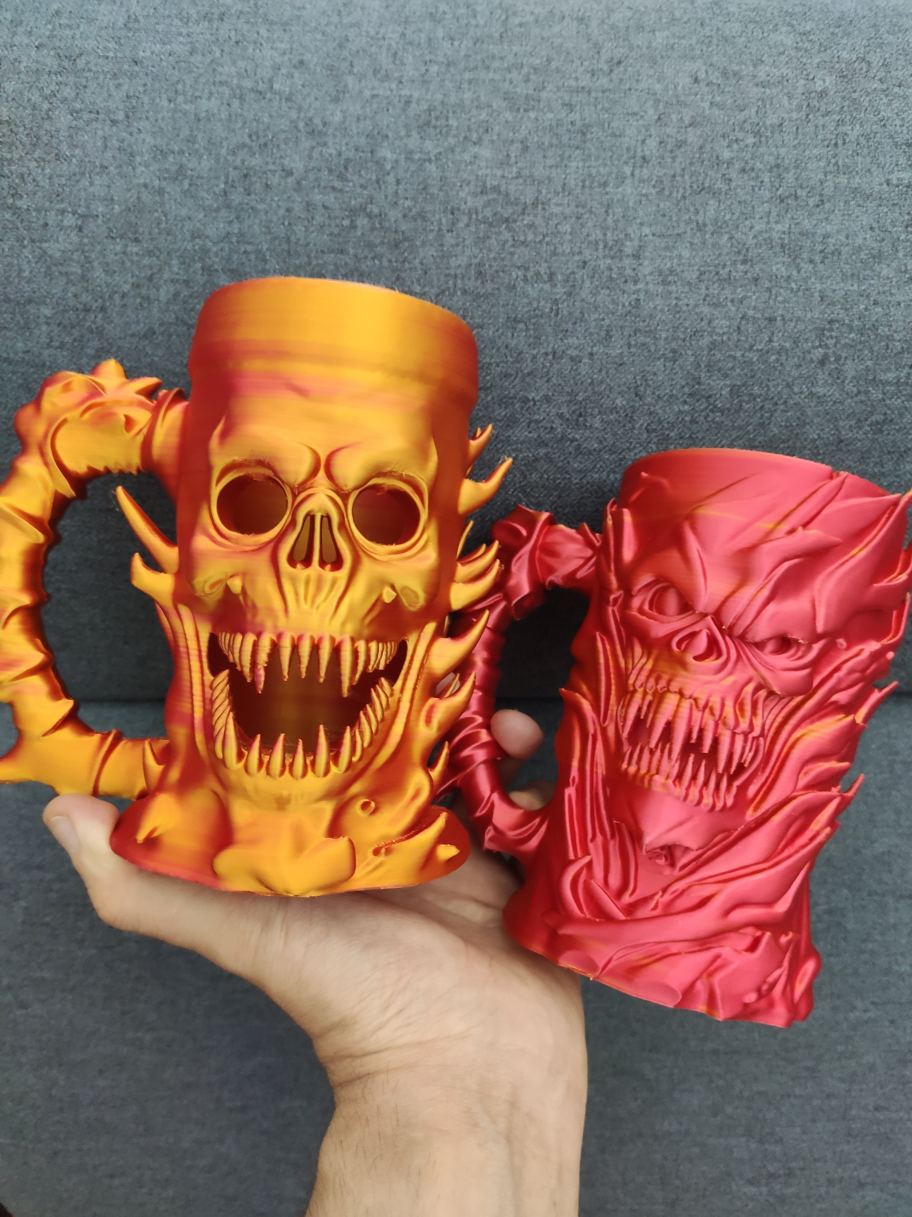 Fire Demon Can Holder / Beer mug (two types)
