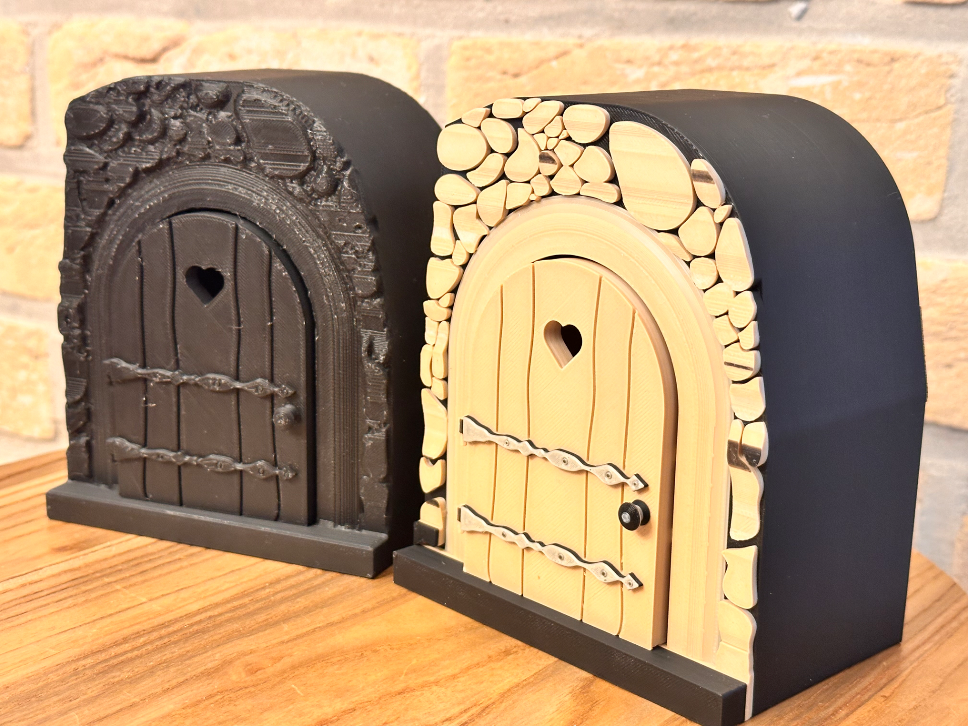 Fairy Door with Steps (optional LED-light)