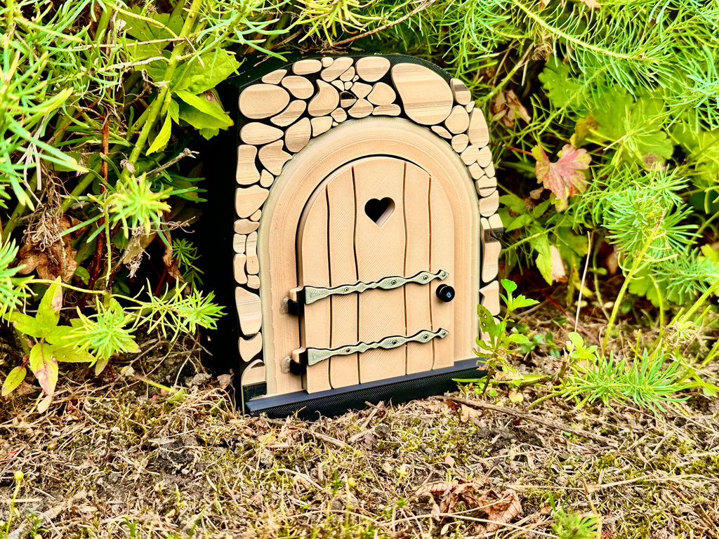Fairy Door with Steps (optional LED-light)