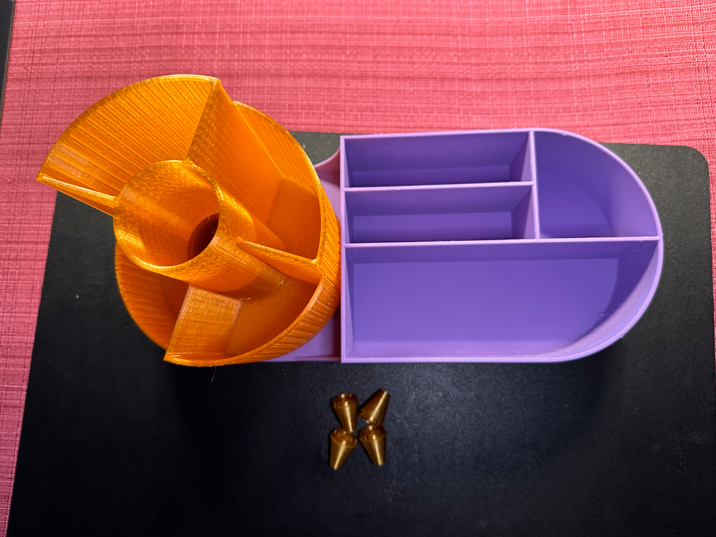 Bathroom and Cosmetic Organizer with Carousel