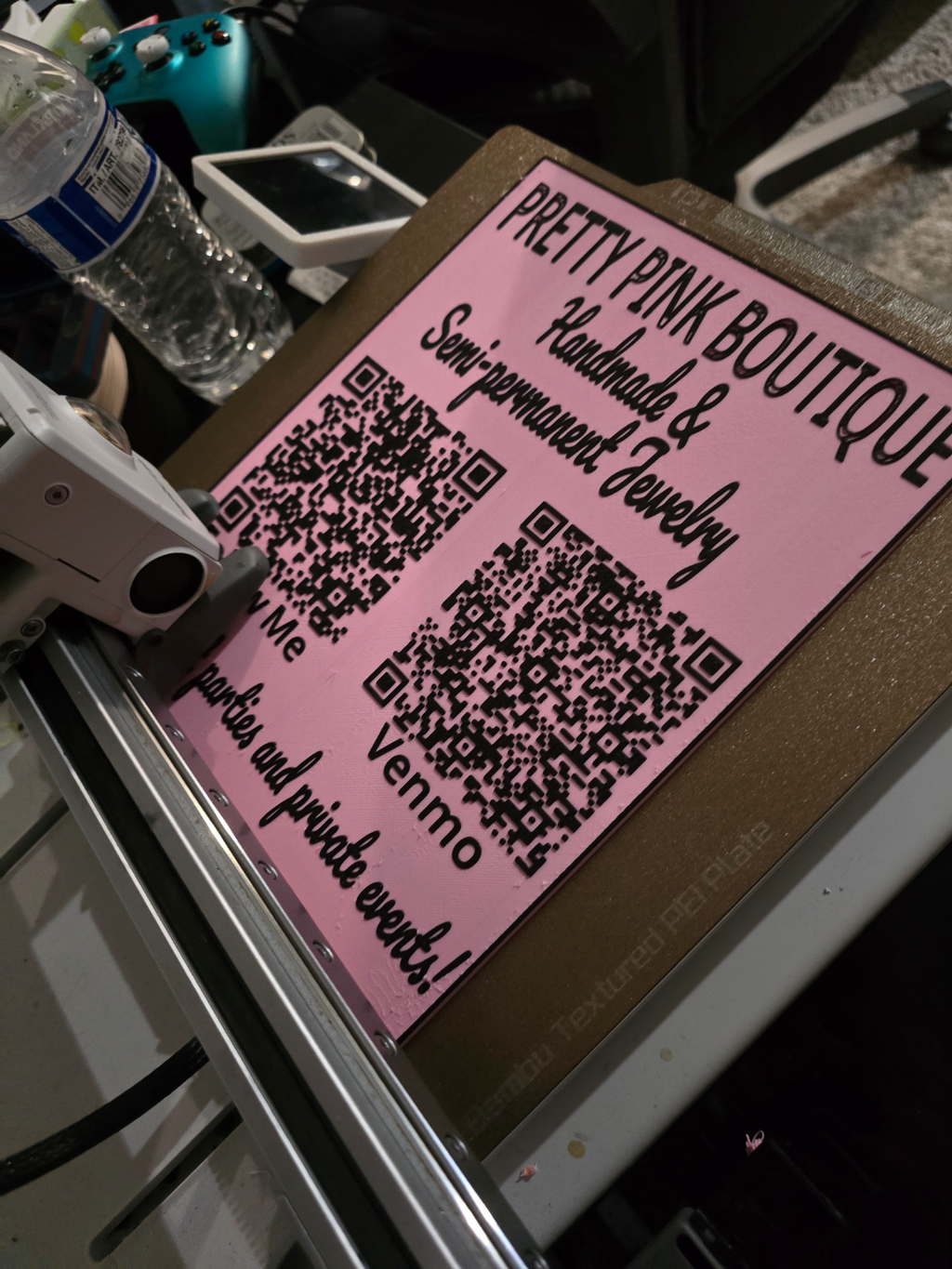 Custom QR Code Sign/Vendor Display/Table Display