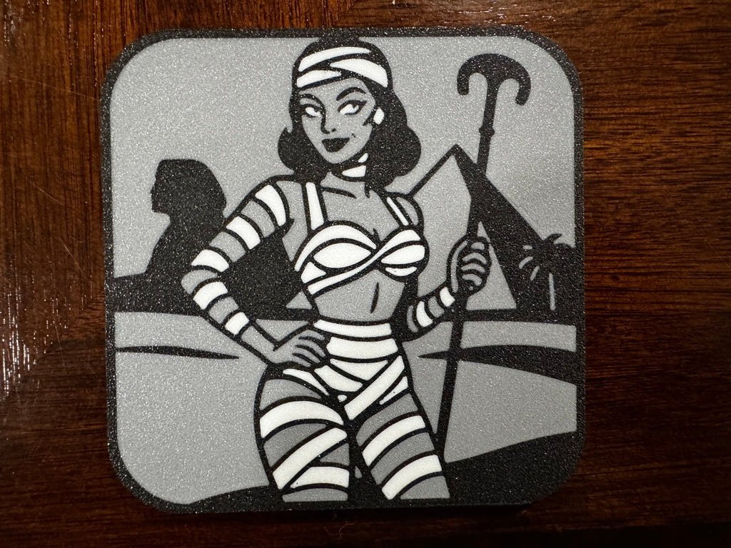 Classic Monster Pinups - Halloween Coasters