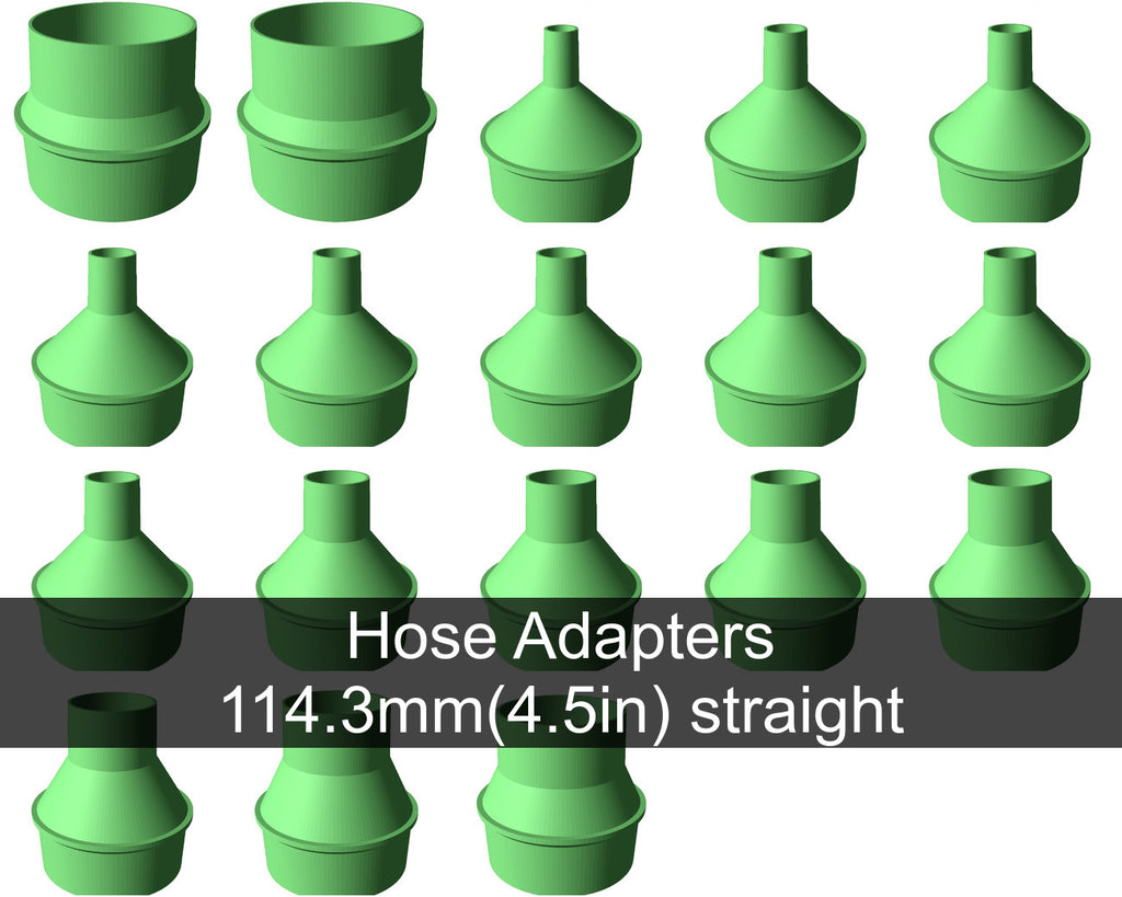 Vacuum hose adapters for all common sizes