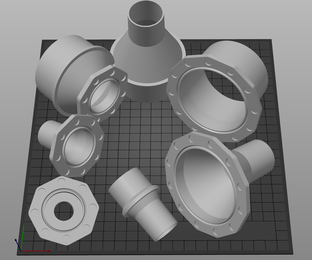 Parametric vacuum hose connector