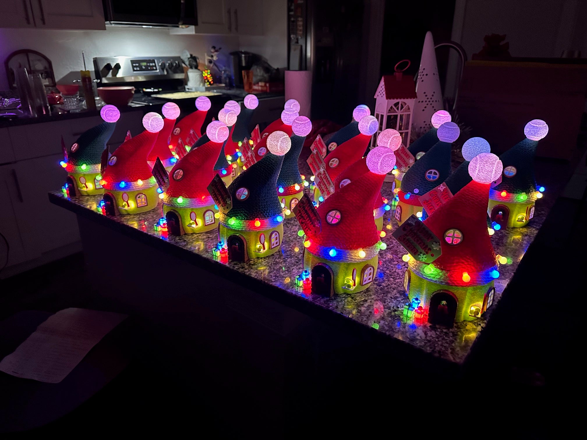 Golf Ball Christmas House