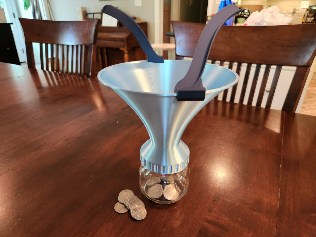 Coin Vortex Mason Jar Lid