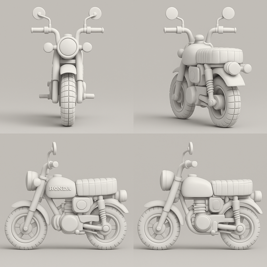 Honda Z50J – Inspired 3D Printable Mini Model