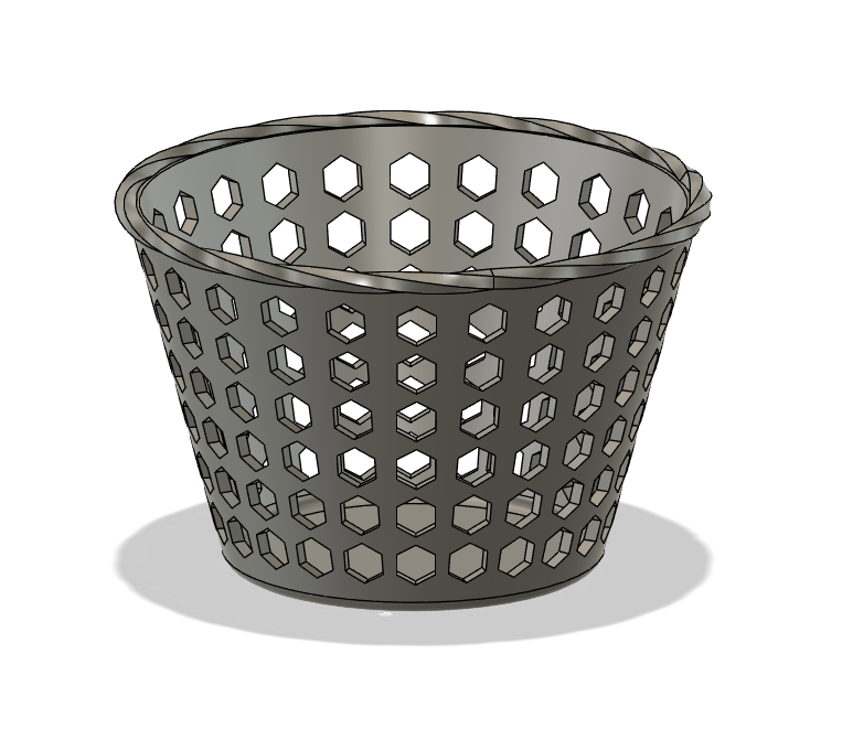 Decorative Hexagonal Basket